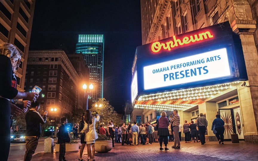 Orpheum Theater in Omaha, Nebraska.