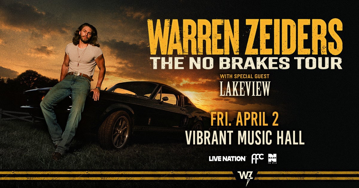 Warren Zeiders: No Brakes Tour